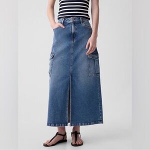 GAP Denim Cargo Maxi Skirt 31/12